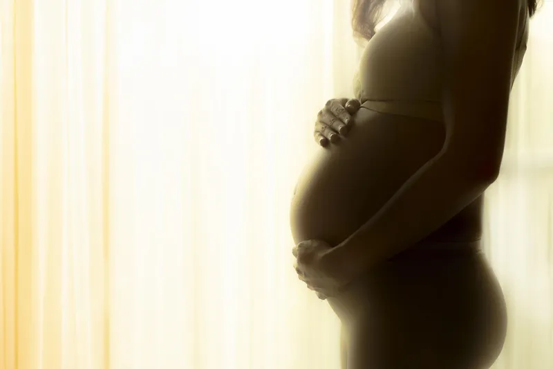Happy pregnant woman